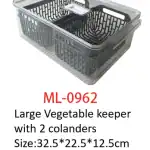 MaxLink CN large vegetable keeper with two colanders for kitchen storage.