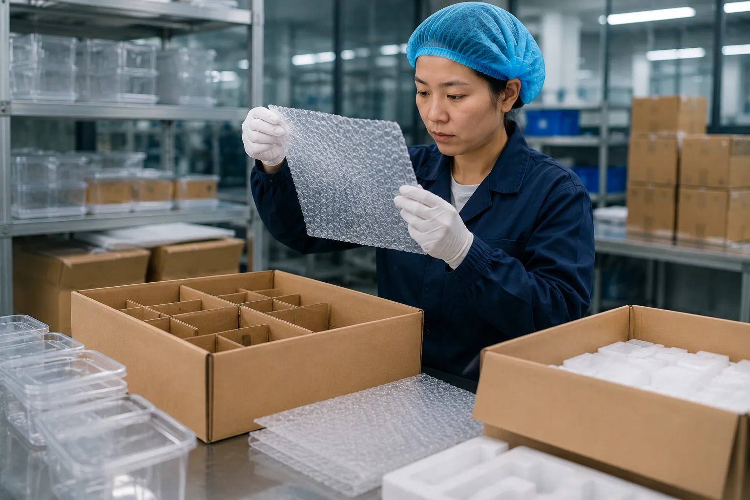 Packaging Quality Inspection for Storage Containers