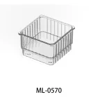 Plastic drawer organizer tray for kitchen and bathroom storage solutions.